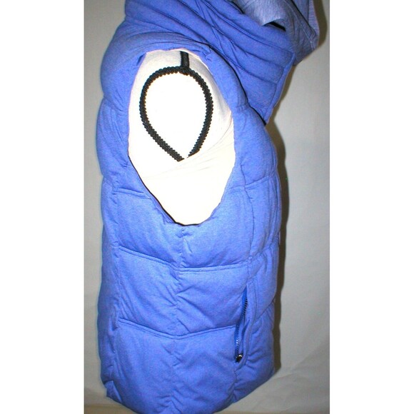 NWT Athleta $148 Womens Heather Purple Vest Detachable Hood M Warm Puffer Cozy - Picture 4 of 12